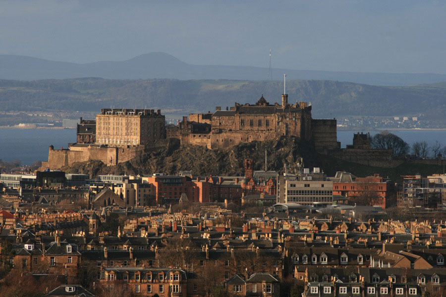 Edinburgh Castle fort in Edinburgh, Midlothian Stravaiging around